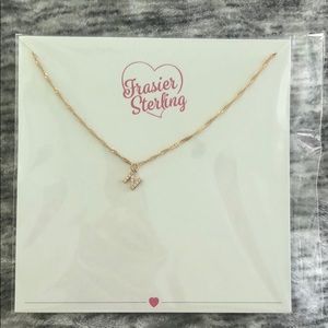 Sterling Silver “N” Initial Necklace NEW